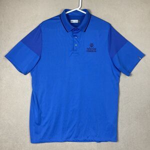 KJUS Polo Shirt Mens Extra Large Blue Golf Short‎ Sleeve Preppy Casual Adult
